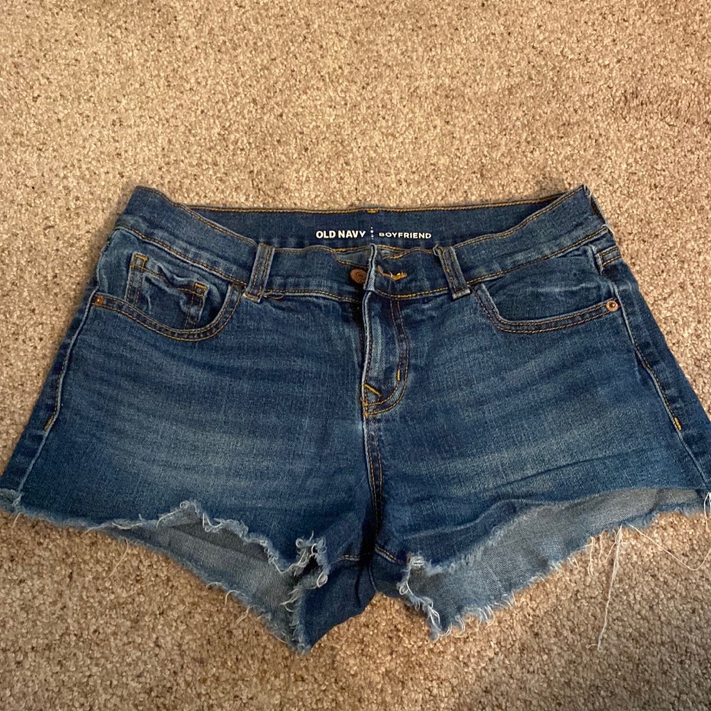 Old Navy dark wash jean shorts
